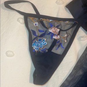 Cherie Unique Embroidered Thongs G-String Women’s Panty Woman